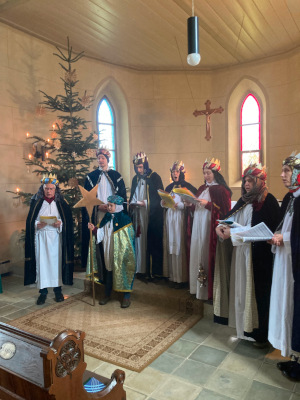 Sternsinger in der Pechauer Kirche am 6.1.2023