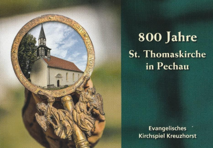 Deckblatt der Broschüre 800 Jahre Kirche St. Thomas in Pechau